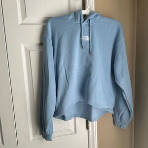 The North Face Steel Blue Evolution Hi Lo Fleece Hoodie NWT